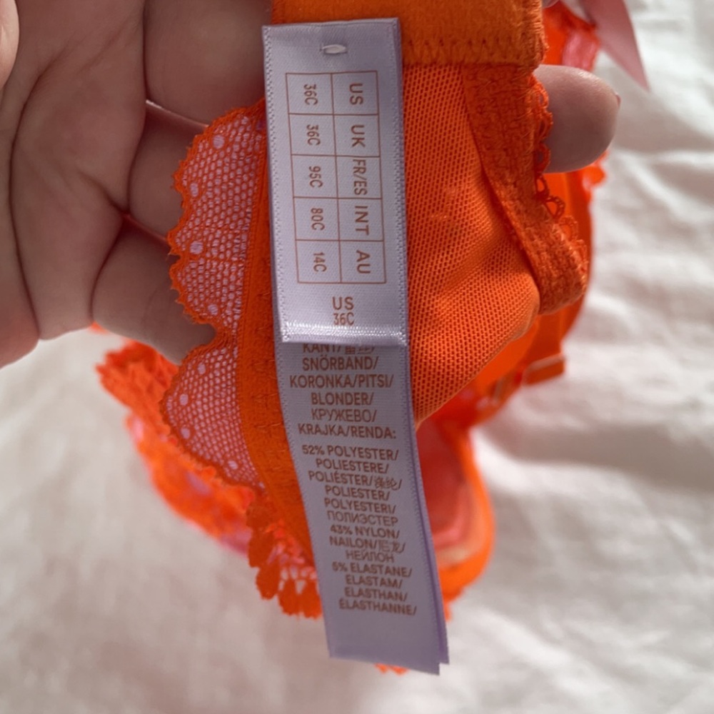 NWT Savage x Fenty Perfect Poppies Unlined Lace Demi Bra - Picture 15 of 15